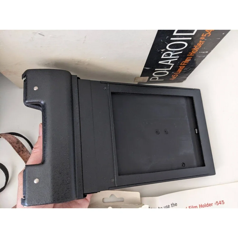 Polaroid Type 52 Polapan 4x5 EXP Pink Cool Cam 600 Camera Automatic 250 UNTESTED